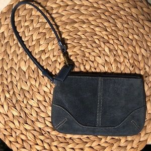 Blue Suede Coach wristlet